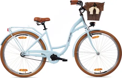 Produktbild von Goetze Style 28 Zoll Damen Citybike, 1-Gang Rücktrittbremse, Tiefeinstieg, Komfortfahrrad mit Korb