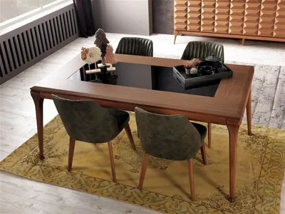 Obrázek produktu pro Esszimmergruppe Essgruppe Esstisch 4x Stühle Esszimmer Stuhl Tisch Set