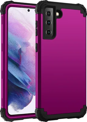 Produktbild von Galaxy S21 Plus 5G Hülle, 3 in 1 Hybrid PC TPU Stossfest Robust Schutzhülle für Samsung Galaxy S21 Plus 5G Lila