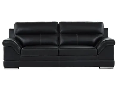 Produktbild von 3-Sitzer-Sofa MONIKA aus Büffelleder - Farbe Schwarz
