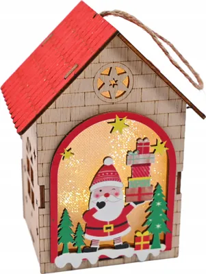 Produktbild von LED Holzlaterne Weihnachten - Leuchtender Adventslampion Schneemann oder Nikolaus
