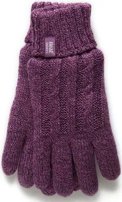 Produktbild von Thermo Handschuhe Heat Holders Winterhandschuhe Damen lila S M