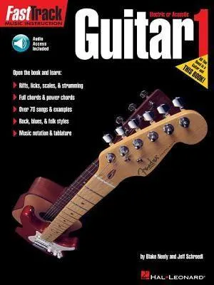 Produktbild von Fasttrack Guitar Method Book 1 Beginner Guitar Instruction for Electric and Acoustic with Online Audio