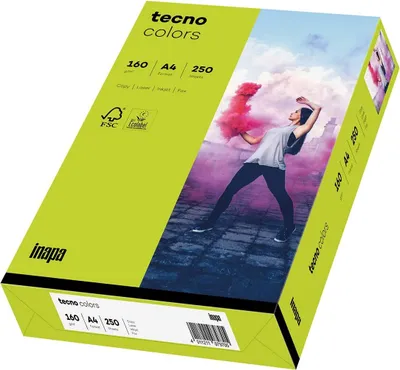 Produktbild von Tecno Colors Leuchtendgruen Papier A4