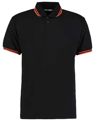 Obrázok produktu pre Kustom Kit – Pánske polo tričko, pranie pri 60 °C, LT5245 (M) (čierna/oranžová)