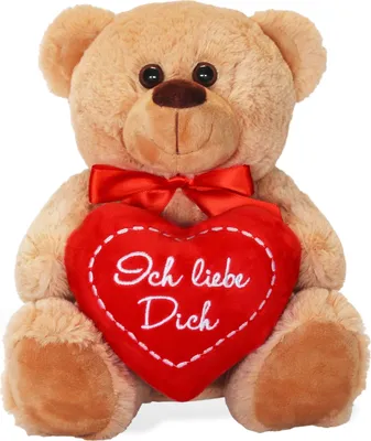 Immagine prodotto di Orsetto con cuore I love you marrone 25 cm