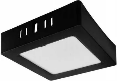 Produktbild von LED Aufbauleuchte 6W 4000K Schwarz Quadratisch