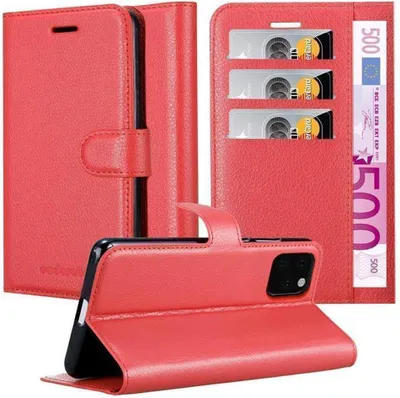 Obrázok produktu pre Cadorabo puzdro pre Apple iPhone 11 PRO MAX ochranné puzdro v červenej farbe puzdro na mobilný telefón kryt magnetické zatváranie