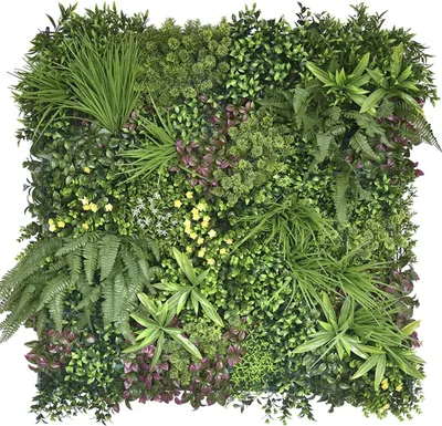 Produktbild von Primaflor Kunstpflanzen Wand AVA 100x100cm Blumenwand Wanddekoration Pflanzenwand Kunstblumen Paneele - Künstliche Pflanzen Wand - Erweiterbar