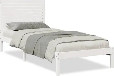 Obrázek produktu pro vidaXL Postel z masivu extra dlouhá bez matrace bílá 90x210 cm