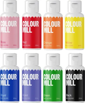 Produktbild von Colour Mill Öl Lebensmittelfarbe Bakeryteam Edition 8 x 20ml