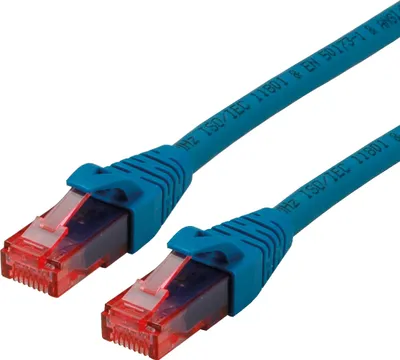 Produktbild von ROLINE Patchkabel Cat.6 UTP, Component Level, LSOH, blau, 3 m