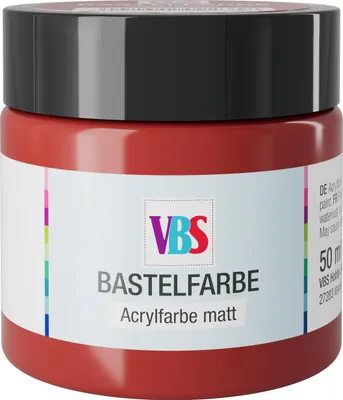 Produktbild von VBS Bastelfarbe, 50 ml Karminrot