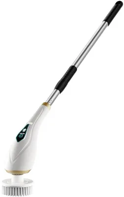 Immagine prodotto di Spazzola elettrica - Spazzola rotante - Sistema di spazzole versatile - Spazzola resistente all'umidità - Per doccia, bagno, cucina