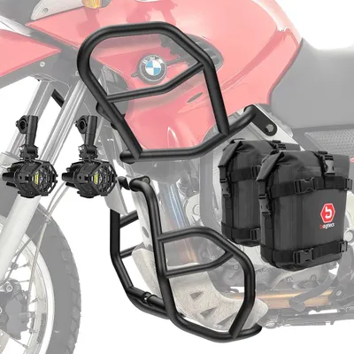 Produktbild von Sturzbügel + Scheinwerfer für BMW F 650 GS 00-07 + Taschen schwarz SG5