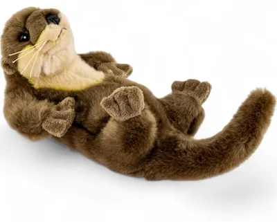 Produktbild von Carl Dick Otter liegend, ca. 22cm, 32cm mit Schwanz 1821001 Kuscheltier, Plüschtier, Stofftier