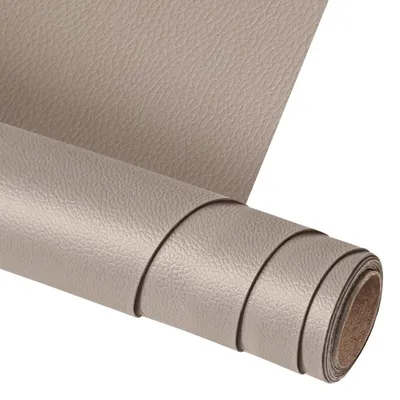 Lederreparaturflicken selbstklebend 150 x 40 cm, PU-Leder, braungrau