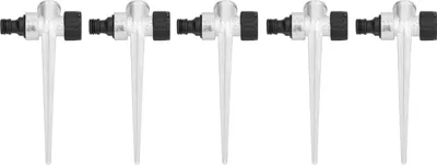 Produktbild von Rasensprinkler-Spike, 5 Stück, 1/2 Zoll Innengewinde, seitliches Außengewinde, Schnittstelle, Metall-Rasenbewässerungssprinkler-Anschluss