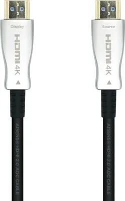 Produktbild von AISENS A148-0378, 20 m, HDMI Typ A (Standard), HDMI Typ A (Standard), 3D, 18 Gbit/s, Schwarz