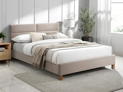 Obrázok produktu pre Čalúnená posteľ SIERRA VELVET 140x200 béžová
