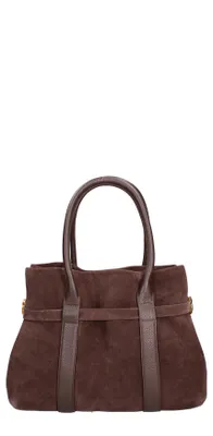 Produktbild von Gave Lux Damenhandtasche aus Wildleder Cognac elegant UNICA 28x20x13 cm