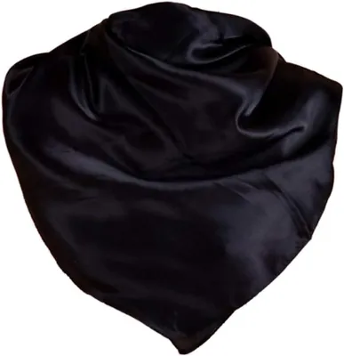 Imagen del producto de Pañuelo para el cabello para mujer, de satén, 90 x 90 cm, versátil para usar como accesorio de moda