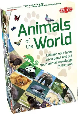 Image de Tactic Jeu éducatif Animals of the World Jeu de cartes Découvrir les animaux