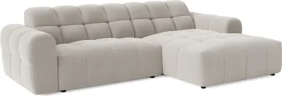 Produktbild von LetSit Ecksofa Andrea L Curio Rechte Freistehendes Loungesofa Bequemes Ecksofa zum Entspannen Schmutzabweisend Für Wohnzimmer Schlafzimmer Beige