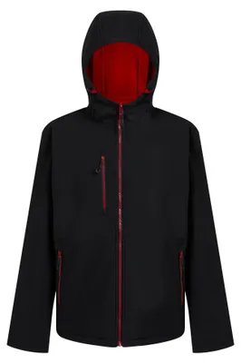 Produktbild von Regatta - "Navigate" Softshelljacke Zweilagig für Herren LT394 (M) (Schwarz/Rot)