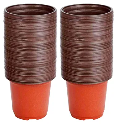 Produktbild von Anzuchttöpfe | 100 Stück Entwässerungstöpfe für den Gartenbau