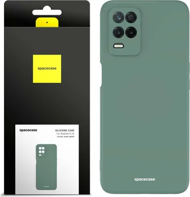Zdjęcie produktu dla Silikonowe etui SPACECASE Silicone Case do Realme 8 5G Zielony