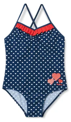 Produktbild von Playshoes UV-Schutz Badeanzug Mädchen Schwimmanzug Badebekleidung, Herzchen, 74/