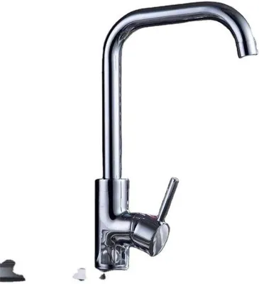 Produktbild von Waschbeckenkran - 360 rotierender Waschbeckenhahn - Kupfer heißes und kaltes Wasser - einfach und stilvoll - Vemera