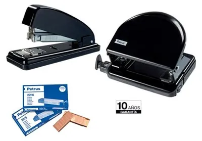 Productafbeelding van Petrus nietmachine 787760, voor 30 vel papier, zwart