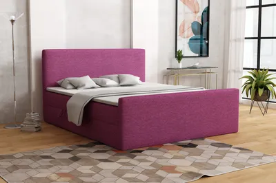 Produktbild von FEDVE Boxspringbett Schlafzimmerbett TAUROS mit 2 Bettkästen, Doppelbett mit Bonell-Matratze und Topper 200x200