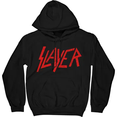 Produktbild von Slayer Distressed Logo Black S Hoodie