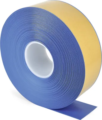 Produktbild von Bodenmarkierungsband WT-500 mit abgeschrägten Kanten, PVC, Blau, 75 mm x 25 m