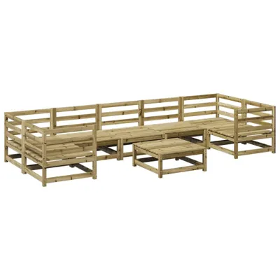 Produktbild von vidaXL 8-tlg. Garten-Sofagarnitur Kiefernholz Imprägniert