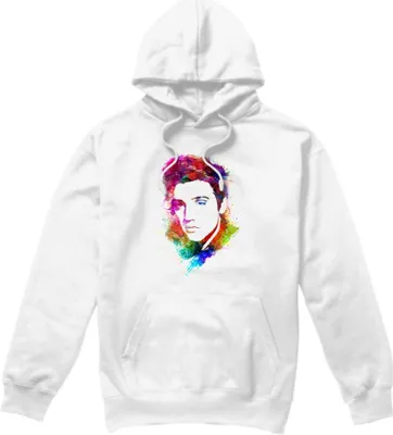 Produktbild von Elvis Presley - "Watercolor King" Kapuzenpullover für Herren/Damen Uni TV32307 (S) (Weiß)