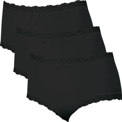 Produktbild von Nina von C. Damen-Taillenslip 3er-Pack schwarz 38