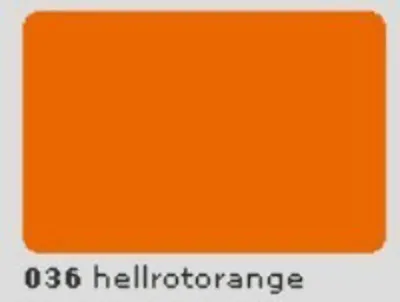 Produktbild von Oracal 651 Plotterfolie PVC Folie 63cm x 5m hellrotorange 036 Außenbereich