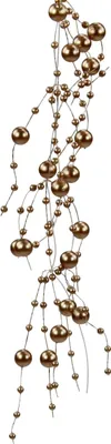 Produktbild von Deko Perlenkette bronze 60 cm mit 0,2-0,7cm Perlen