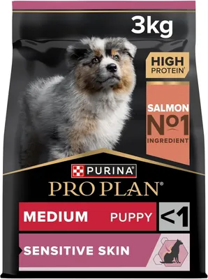 Produktbild von PURINA PROPLAN Medium Welpenfutter für empfindliche Haut mit Optiderma Lachs