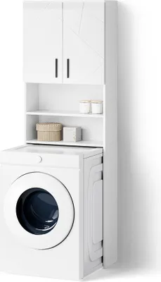 Image de Armoire pour machine à laver Livinity Ronco Blanc Haute brillance 64x190.5cm, Model 52876