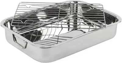 Image de Plaque de cuisson en acier inoxydable Premium 36 x 26 cm