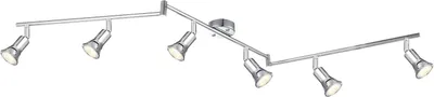 Produktbild von Globo Lighting Strahler Metall verchromt, 6x GU10 LED
