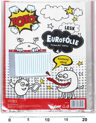 Zdjęcie produktu dla Folia euro A4 - kolorowa zawieszka