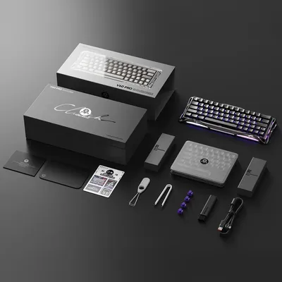 Immagine prodotto di GravaStar Mercury V60 Pro Deluxe Edition Tastiera magnetica da gioco cablata QWERTY US - GunMetal