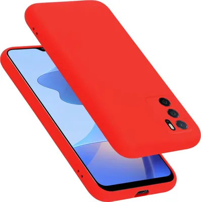 Produktbild von Cadorabo Schutzhülle für Oppo A16s / A54s Hülle in Rot Handyhülle Case Cover TPU Etui