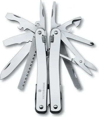 Produktbild von Victorinox SwissTool Spirit II in Lederetui 3.0224.L